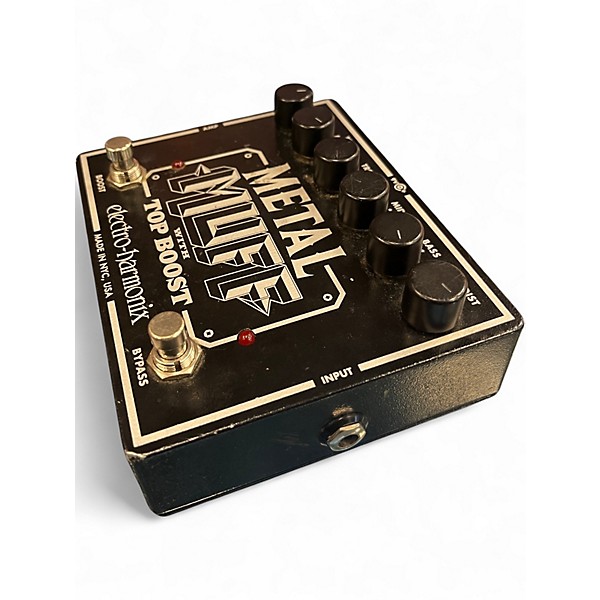 Used Electro-Harmonix Metal Muff Distortion With Top Boost Effect Pedal