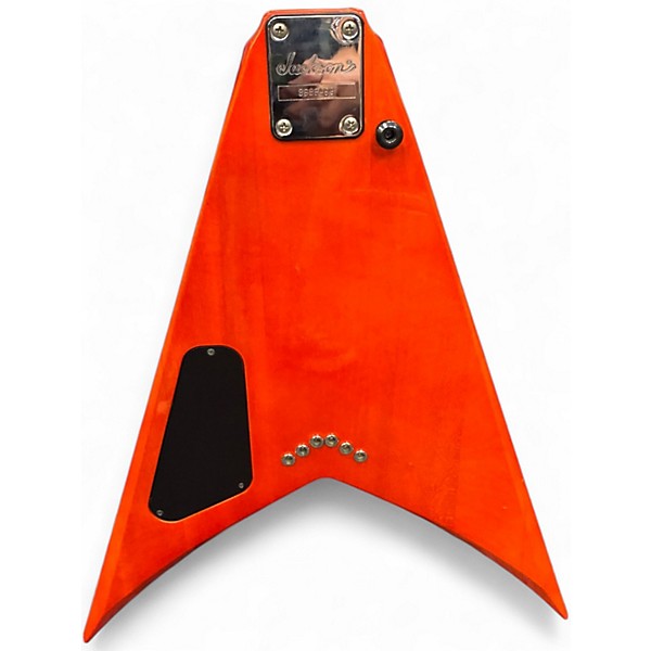 Used Jackson KING V Trans Orange Solid Body Electric Guitar