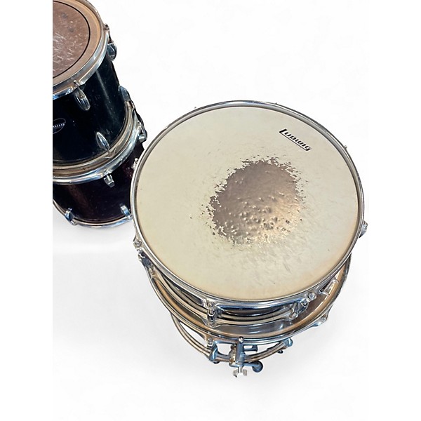 Used Ludwig 5 Piece Accent Black Drum Kit