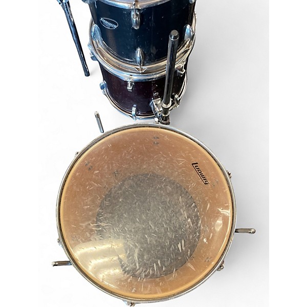 Used Ludwig 5 Piece Accent Black Drum Kit