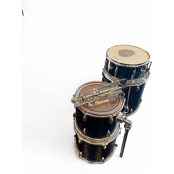 Used Ludwig 5 Piece Accent Black Drum Kit