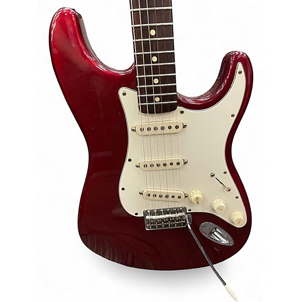 Used Fender 1995 Mexican stratocaster Candy Apple Red Metallic Solid Body Electric Guitar
