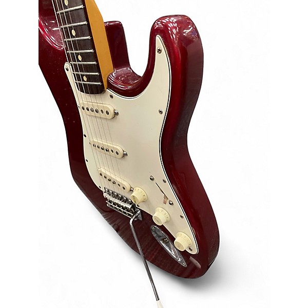 Used Fender 1995 Mexican stratocaster Candy Apple Red Metallic Solid Body Electric Guitar