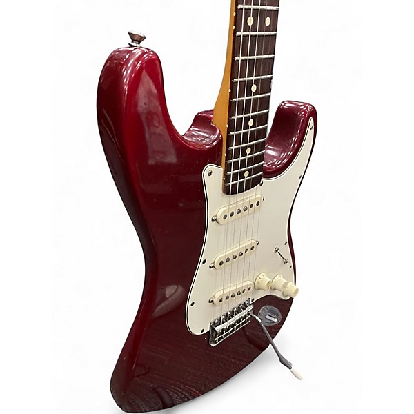 Used Fender 1995 Mexican stratocaster Candy Apple Red Metallic Solid Body Electric Guitar