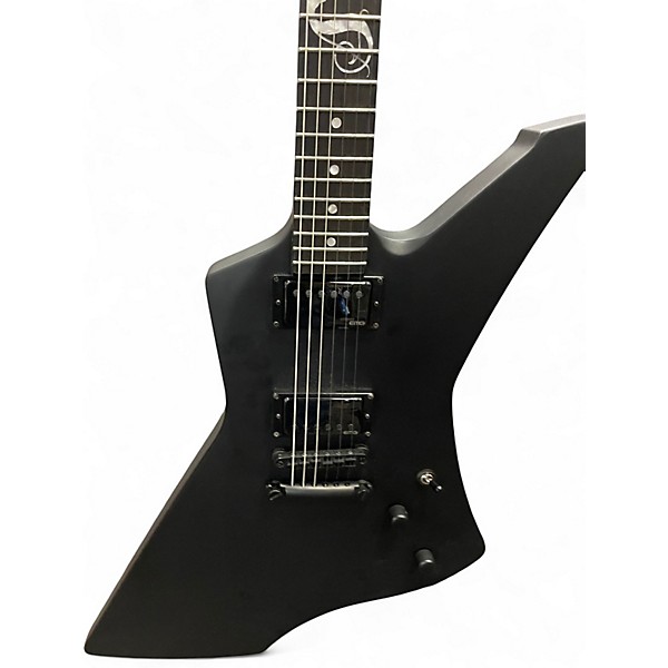 Used ESP LTD James Hetfield Snakebyte Satin Black Solid Body Electric Guitar