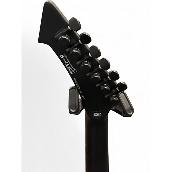 Used ESP LTD James Hetfield Snakebyte Satin Black Solid Body Electric Guitar