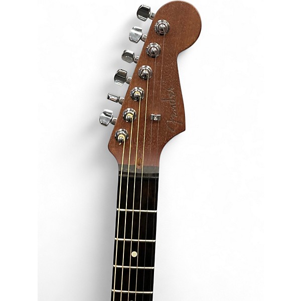 Used Fender American Acoustasonic Jazzmaster Blonde Acoustic Electric Guitar