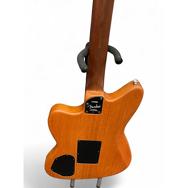 Used Fender American Acoustasonic Jazzmaster Blonde Acoustic Electric Guitar