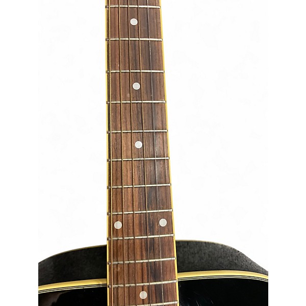 Used Washburn D100B Black Acoustic Guitar