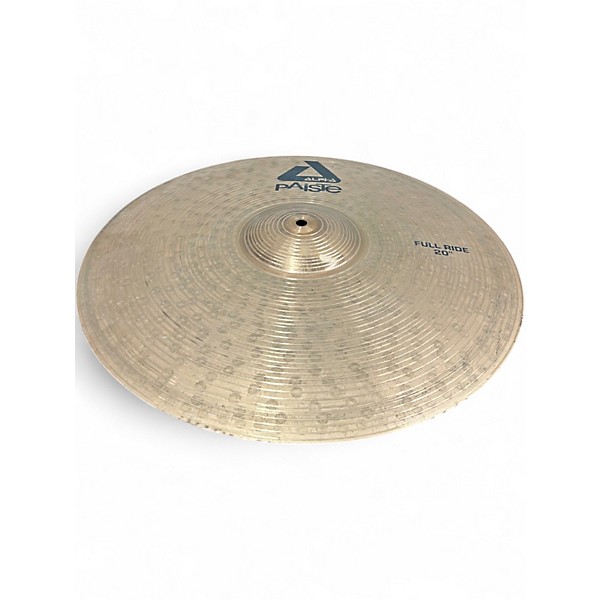 Used Paiste 20in Alpha Groove Ride Brilliant Cymbal