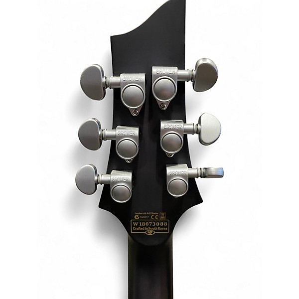 Used Schecter Guitar Research C1 Platinum Trans Black Solid Body Electric Guitar