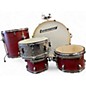 Used Ludwig 5 Piece BACKBEAT ELITE Maroon Drum Kit thumbnail