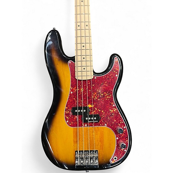 Used Squier SONIC PRECISION BASS SUNBURST Electric Bass Guitar