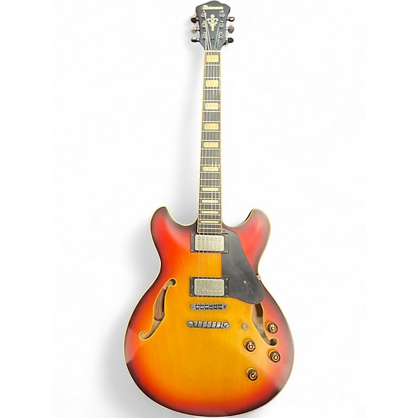 Used Ibanez ASV93TDL 3 Tone Sunburst Hollow Body Electric Guitar