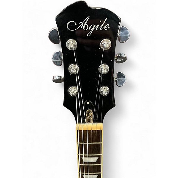 Used Agile AL2000 BLACK/BROWN QUILT Solid Body Electric Guitar