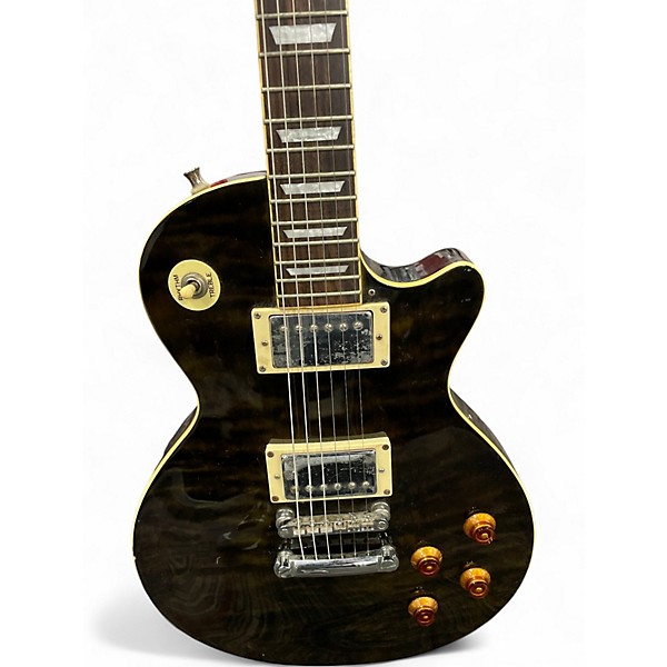 Used Agile AL2000 BLACK/BROWN QUILT Solid Body Electric Guitar