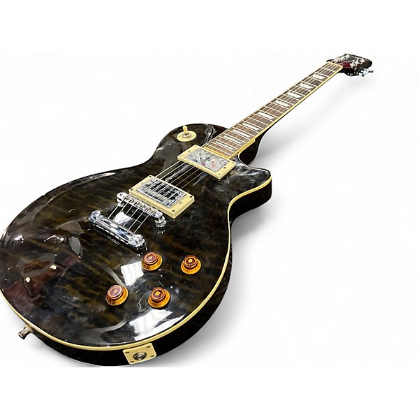 Used Agile AL2000 BLACK/BROWN QUILT Solid Body Electric Guitar