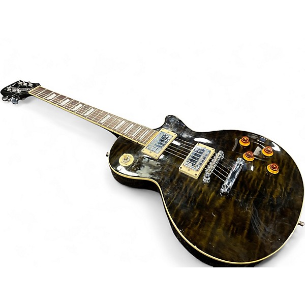 Used Agile AL2000 BLACK/BROWN QUILT Solid Body Electric Guitar