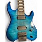 Used Kiesal DC7 Trans Blue Solid Body Electric Guitar