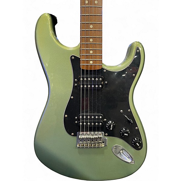 Used Fender STANDARD STRAT HH  Green Solid Body Electric Guitar