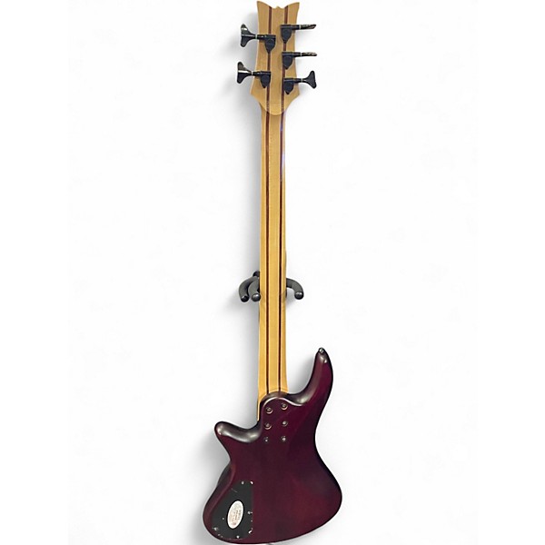 Used Schecter Guitar Research diamond series 5 Brown Electric Bass Guitar