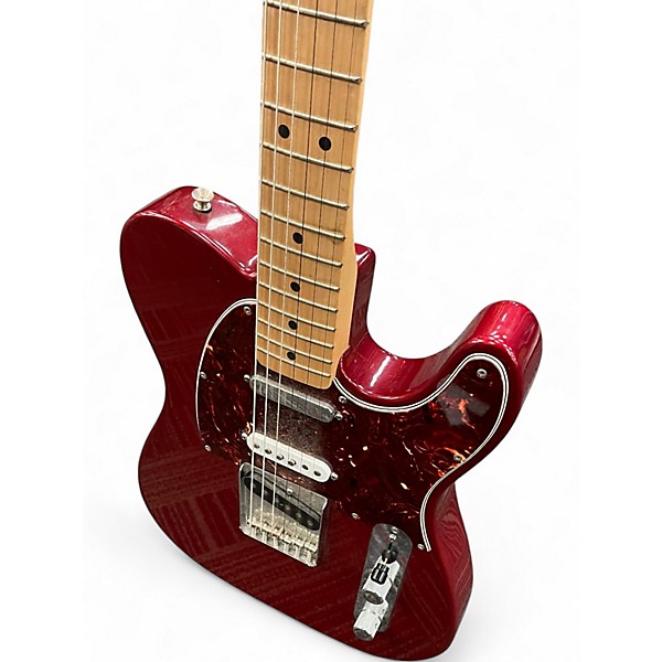Used Fender Deluxe Nashville Telecaster Candy Apple Red Solid Body Electric Guitar