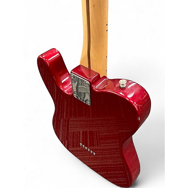 Used Fender Deluxe Nashville Telecaster Candy Apple Red Solid Body Electric Guitar