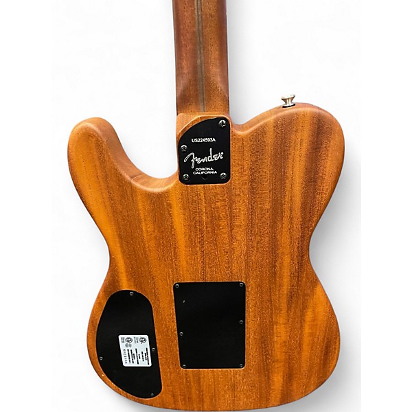 Used Fender American Acoustasonic Telecaster Natural Acoustic Electric Guitar