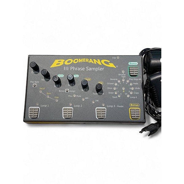 Used Boomerang III PHRASE SAMPLER WITH SIDE CAR Pedal