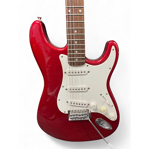 Used Squier Affinity Stratocaster Candy Apple Red Solid Body Electric Guitar