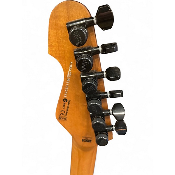 Used ESP LTD TE1000 Black Blast Solid Body Electric Guitar