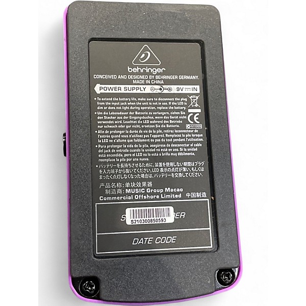 Used Behringer BOD400 Bass Overdrive Bass Effect Pedal