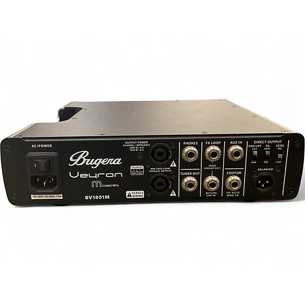 Used Bugera BV10001M Veyron MOSFET 2000W Bass Amp Head