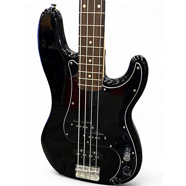 Used Squier P BASS Black Electric Bass Guitar