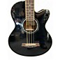 Used Ibanez AEB10BE Black Acoustic Bass Guitar