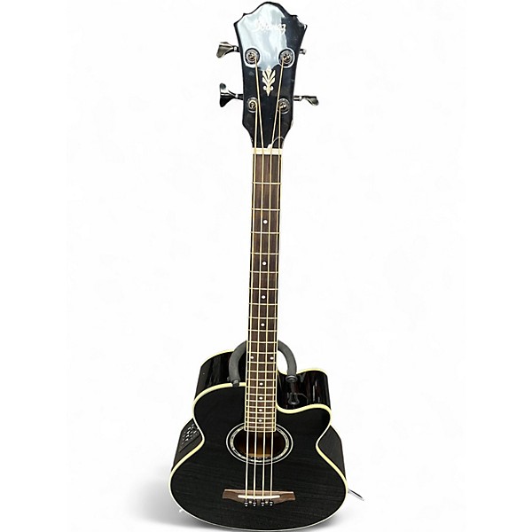 Used Ibanez AEB10BE Black Acoustic Bass Guitar