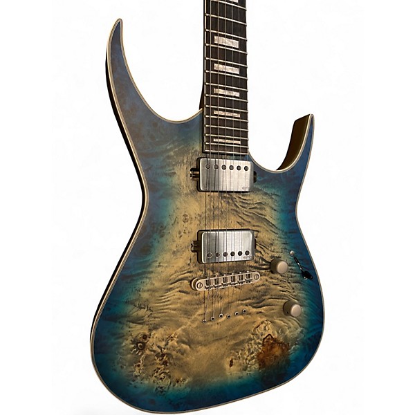 Used Dean EXILE SELECT Cerulean Blue Solid Body Electric Guitar