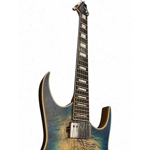 Used Dean EXILE SELECT Cerulean Blue Solid Body Electric Guitar