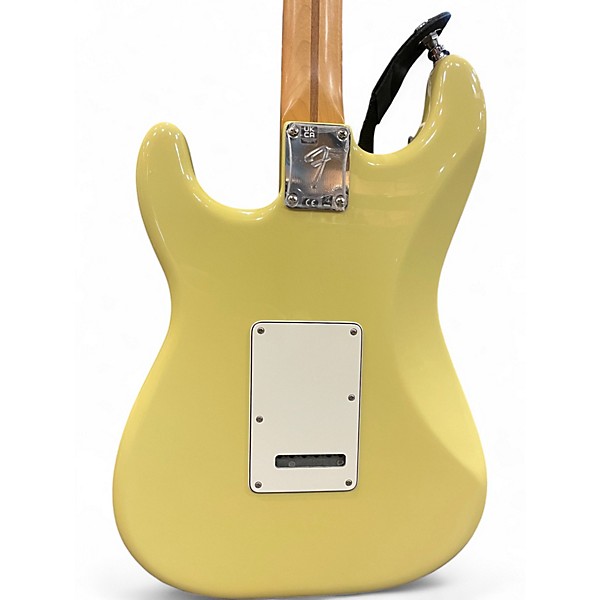 Used Fender Player Stratocaster Yellow Solid Body Electric Guitar