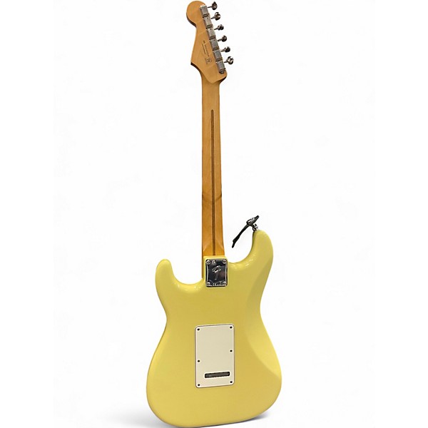 Used Fender Player Stratocaster Yellow Solid Body Electric Guitar