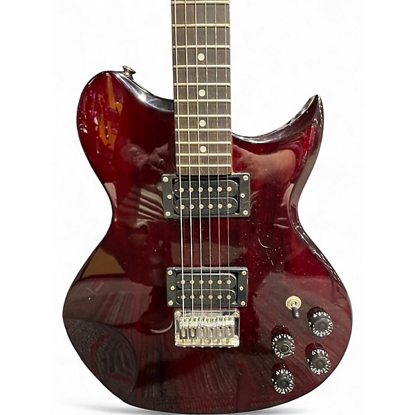 Used Washburn WI14 Trans Crimson Red Solid Body Electric Guitar