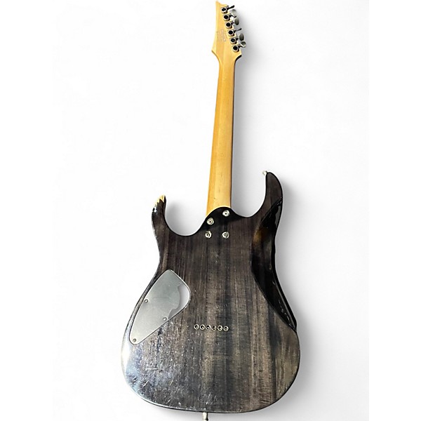 Used Ibanez RG3EXFM1 Trans Black Solid Body Electric Guitar