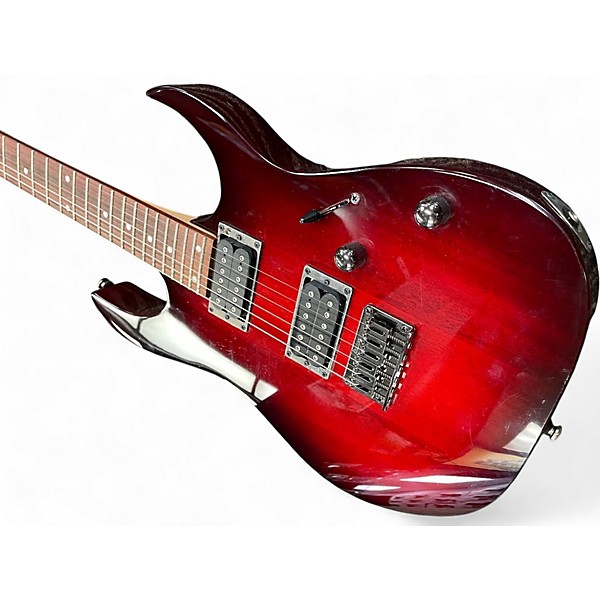 Used Ibanez RG421 Blackberry Sunburst Solid Body Electric Guitar