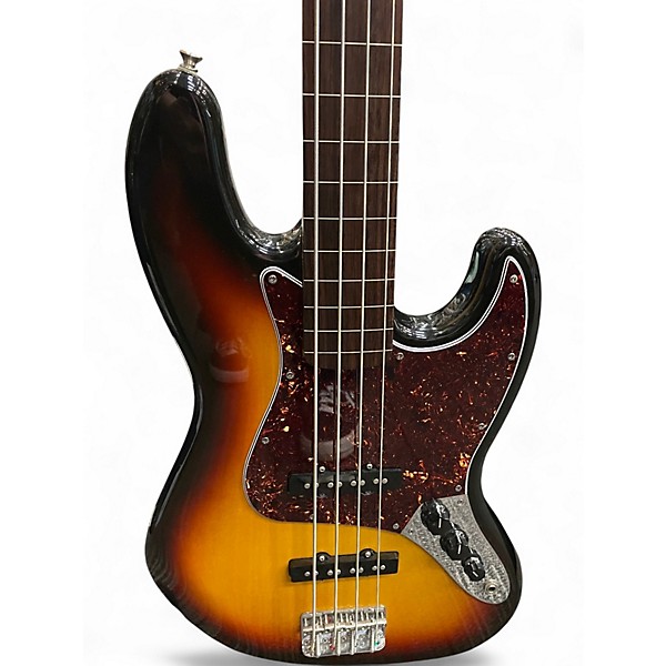 Used Fender Standard Fretless Jazz Bass Sunburst Electric Bass Guitar