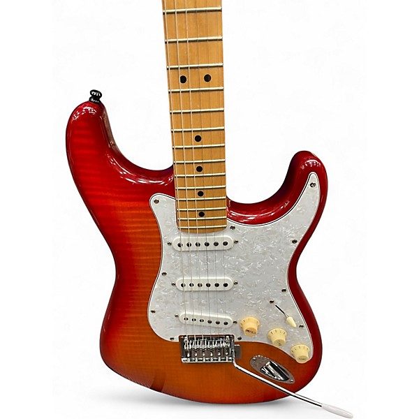 Used Fender Player Stratocaster Cherry Sunburst Solid Body Electric Guitar
