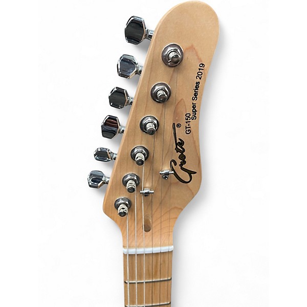 Used Grote Get-150 Tiger stripe grey and black Hollow Body Electric Guitar