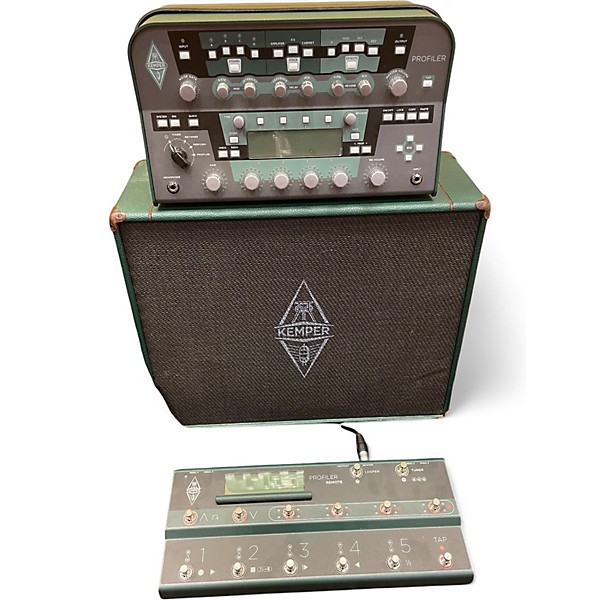 Used Kemper PROFILER PACKAGE WITH CONTROLLER AND CABINET Solid State Guitar Amp Head