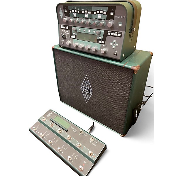 Used Kemper PROFILER PACKAGE WITH CONTROLLER AND CABINET Solid State Guitar Amp Head