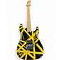 Used EVH STRIPEED BUMBLE BEE Black and Yellow Solid Body Electric Guitar thumbnail