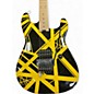 Used EVH STRIPEED BUMBLE BEE Black and Yellow Solid Body Electric Guitar